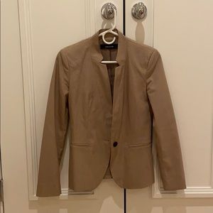 ZARA collarless blazer